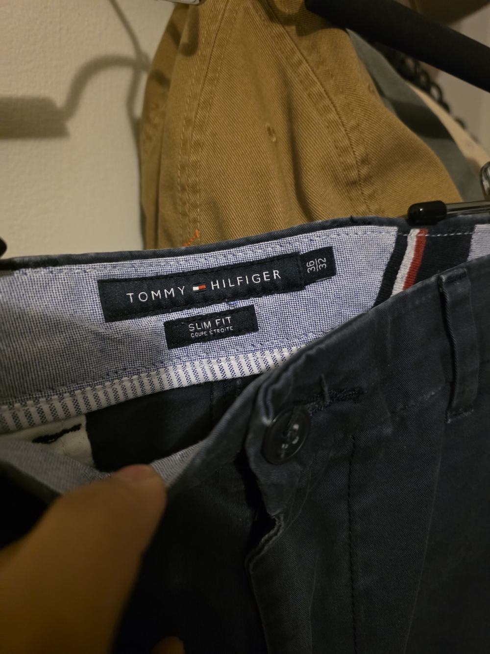 Tommy Hilfiger Slim Fit Men's Navy Chino Pants